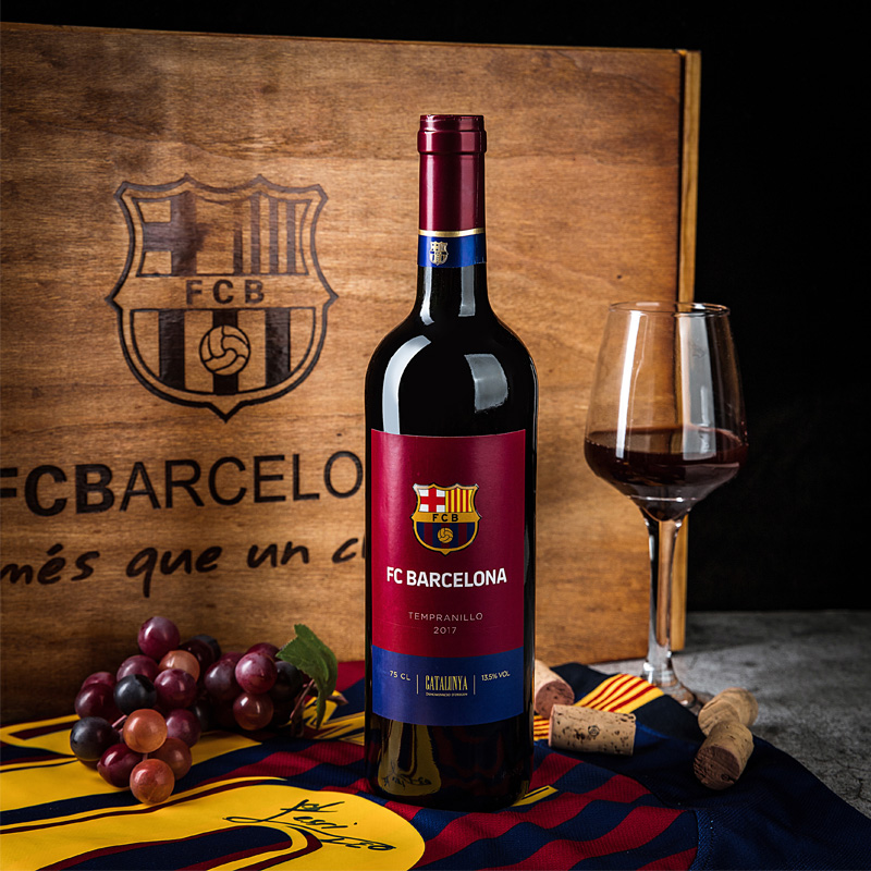 西班牙原瓶进口巴塞罗那足球俱乐部红葡萄酒